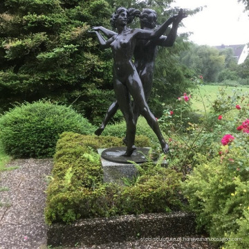 escultura de bronze clássica da mulher do nude do tamanho de vida da alta qualidade com homem